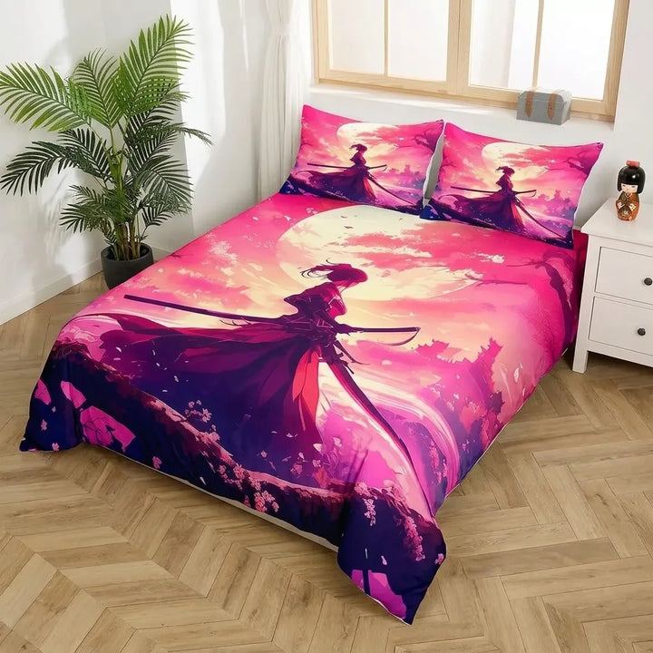 Parure de Lit Japonaise Coucher du Soleil Chic