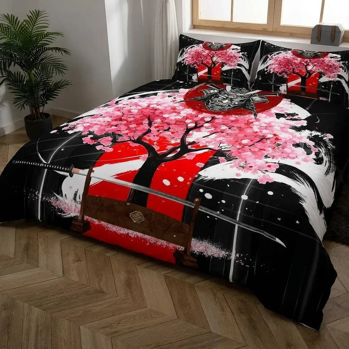 Parure de Lit Japonaise Fleurs de Cerisier Chic