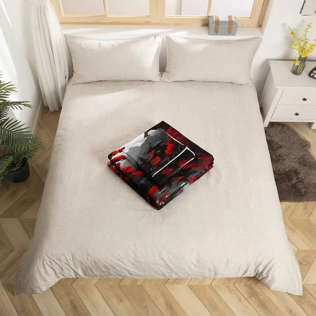 Parure de Lit Japonaise Motif Paysager Chic