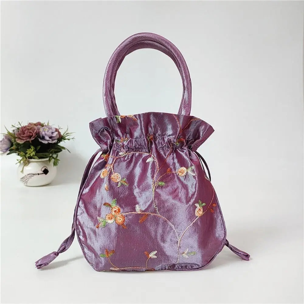 Petit Sac Japonais Brodé Robuste