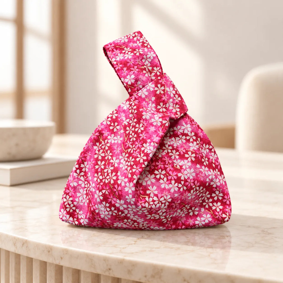 Petit Sac Japonais Sakura Rose