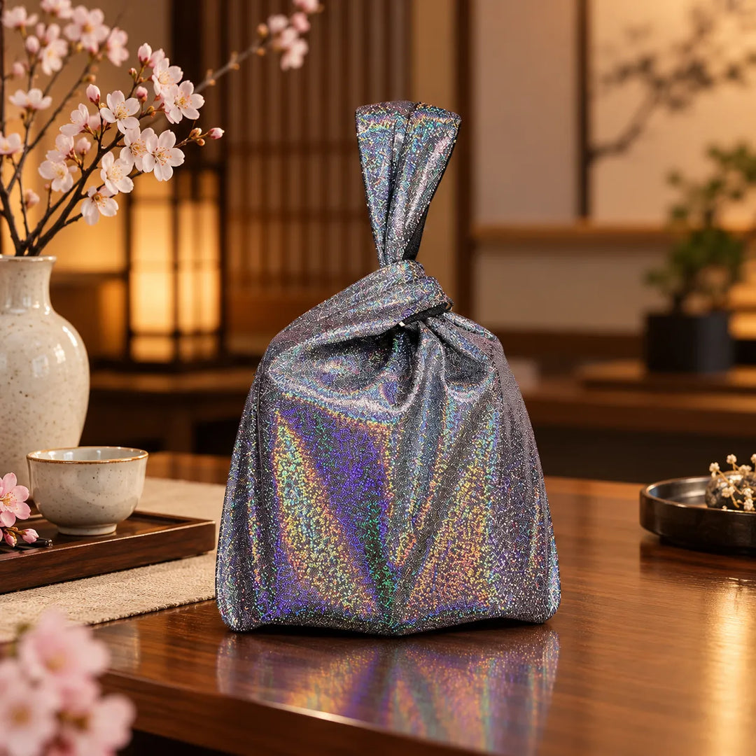 Petit Sac de Poignet Japonais Pailleté