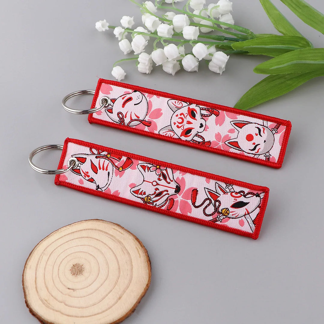 Porte-Clés Brodé Kitsuné Chic