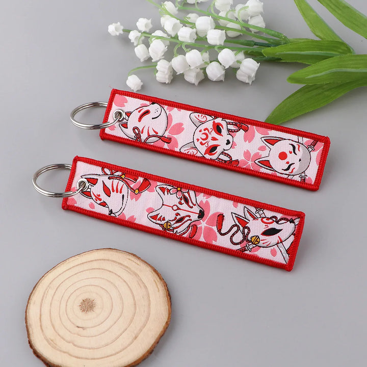 Porte-Clés Brodé Kitsuné Chic