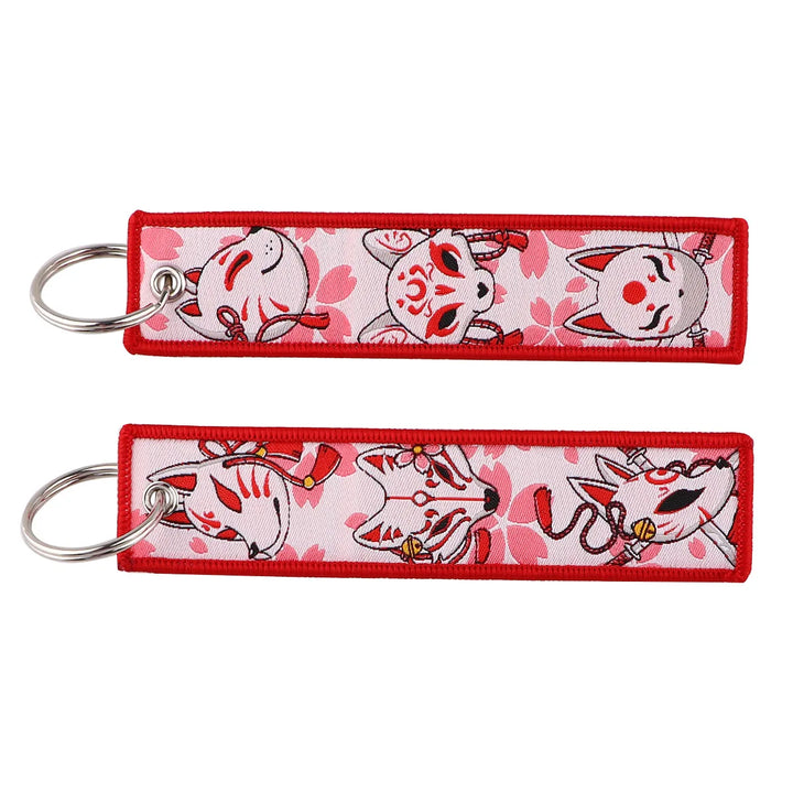 Porte-Clés Brodé Kitsuné Unique