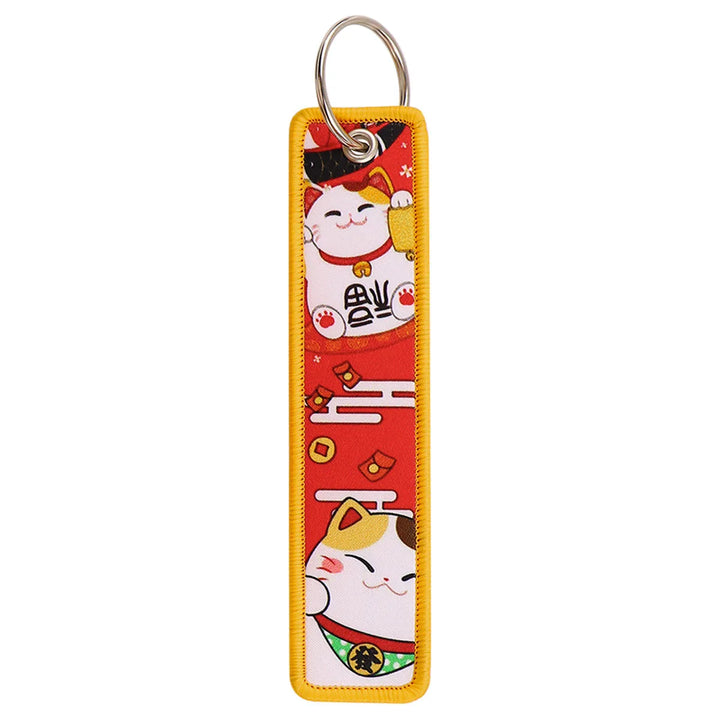 Porte-Clés Brodé Maneki Neko Chic