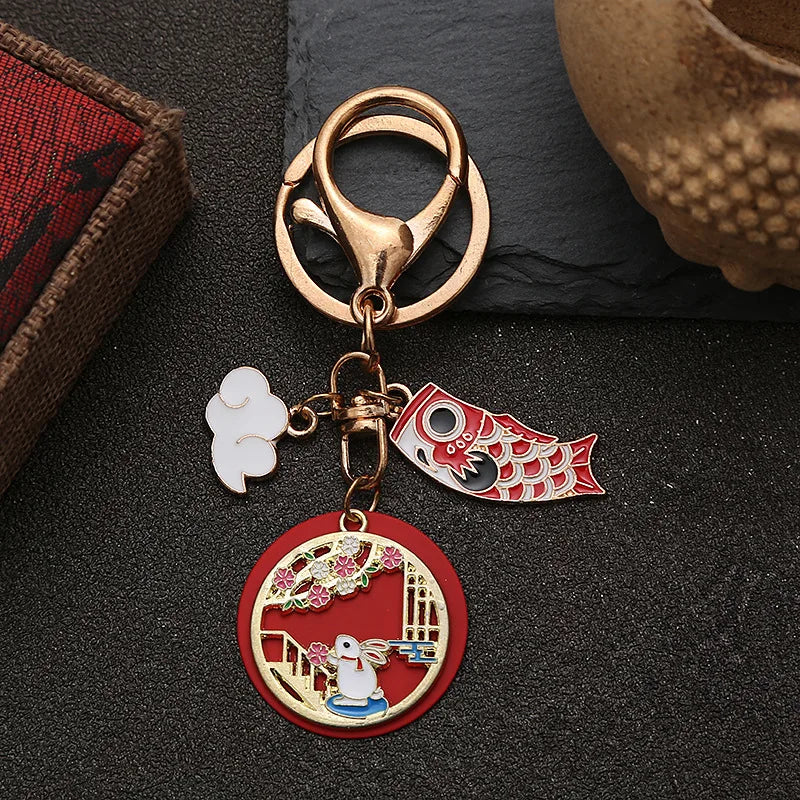 Porte-Clés Japonais Koi Lapin