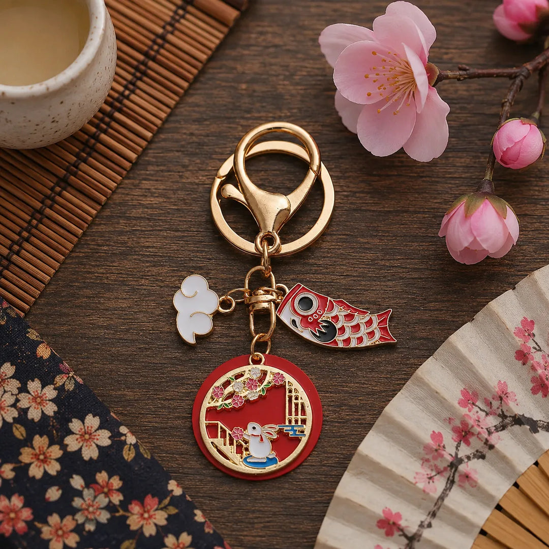 Porte-Clés Japonais Koi Lapin Chic