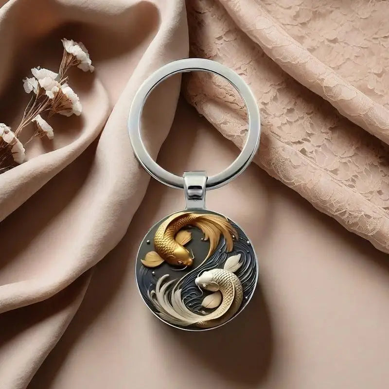 Porte-Clés Japonais Koi en Relief