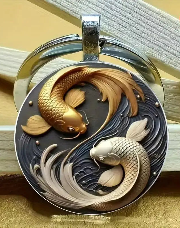 Porte-Clés Japonais Koi en Relief Chic