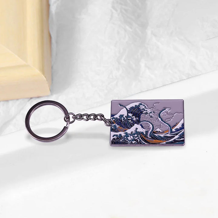 Porte-Clés Kanagawa en Métal Chic