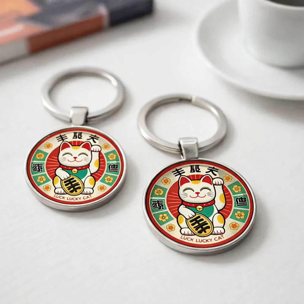 Porte-Clés Maneki Neko Design Unique