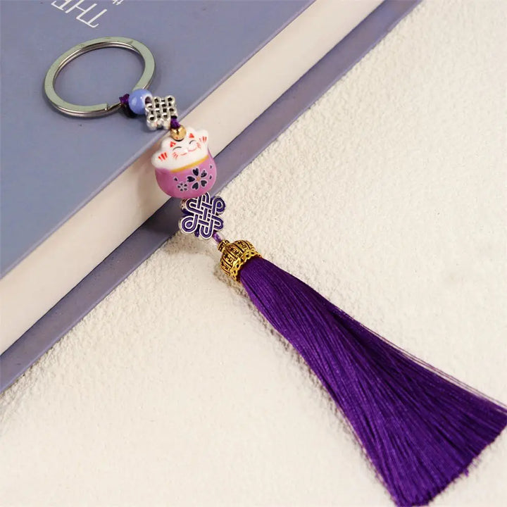 Porte-Clés Maneki Neko Porte-Bonheur