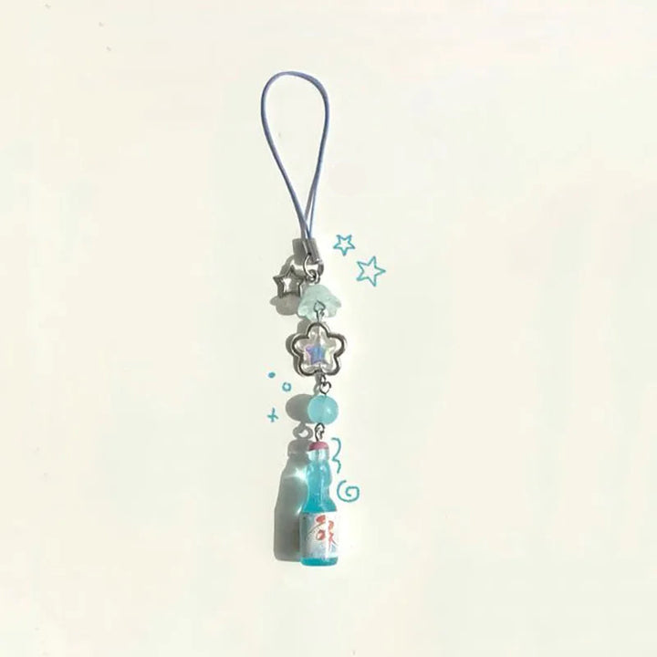 Porte-Clés Soda Sakura Bleu