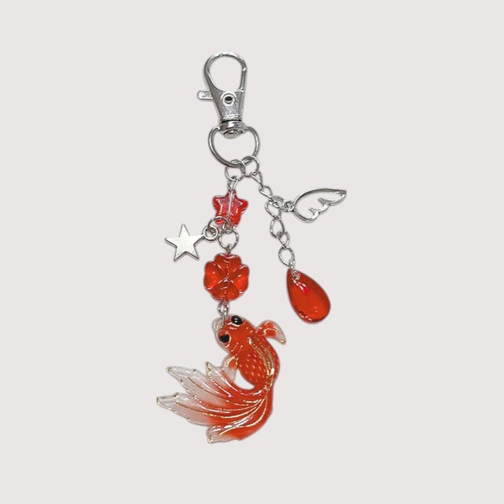Porte-clés Carpe Koi rouge