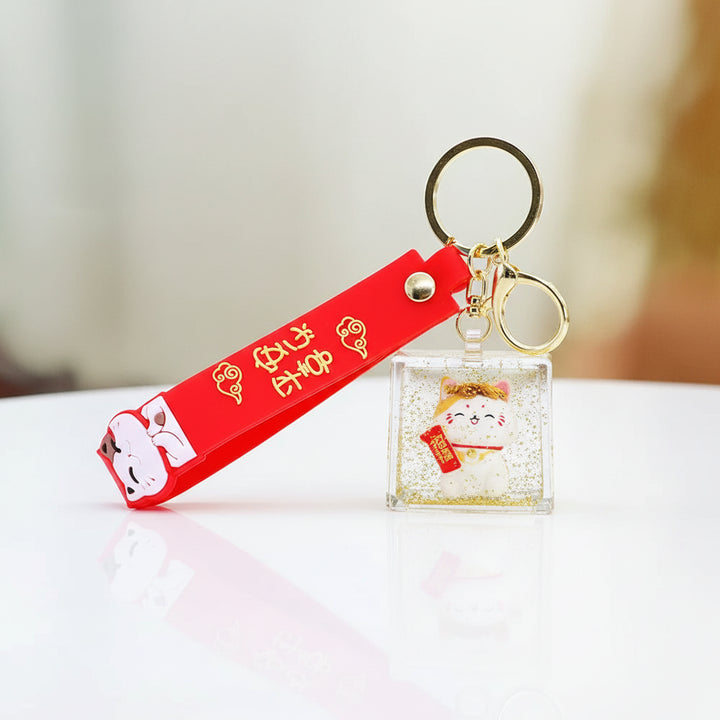 Porte-clés Maneki Neko Mignon 