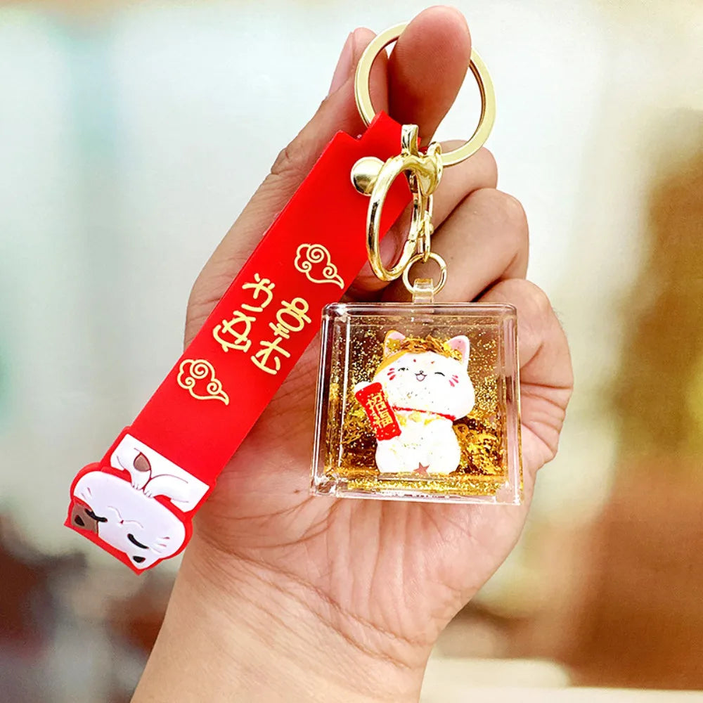 Porte-clés Maneki Neko Mignon de qualité