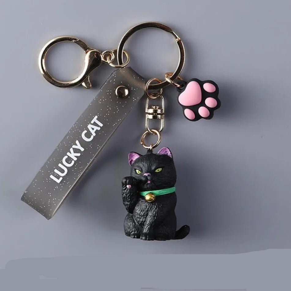 Porte-clés Maneki Neko Porte-Bonheur