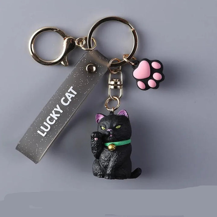 Porte-clés Maneki Neko Porte-Bonheur