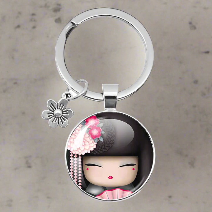 Porte-clés Poupée Japonaise Mignonne