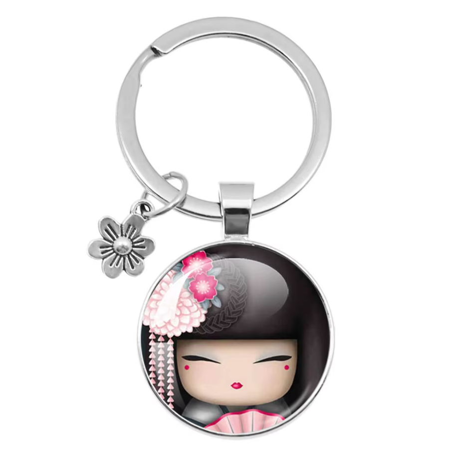Porte-clés Poupée Japonaise chic