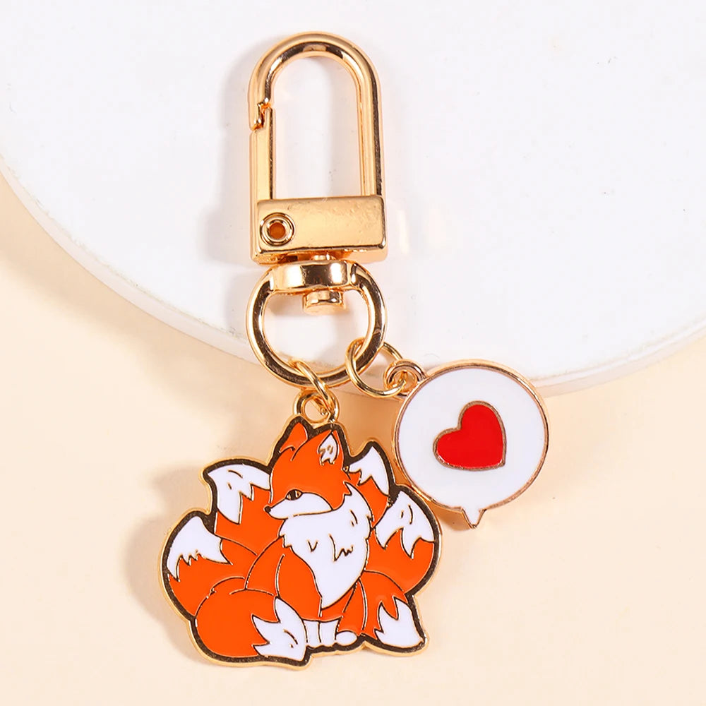Porte-clés Renard Orange