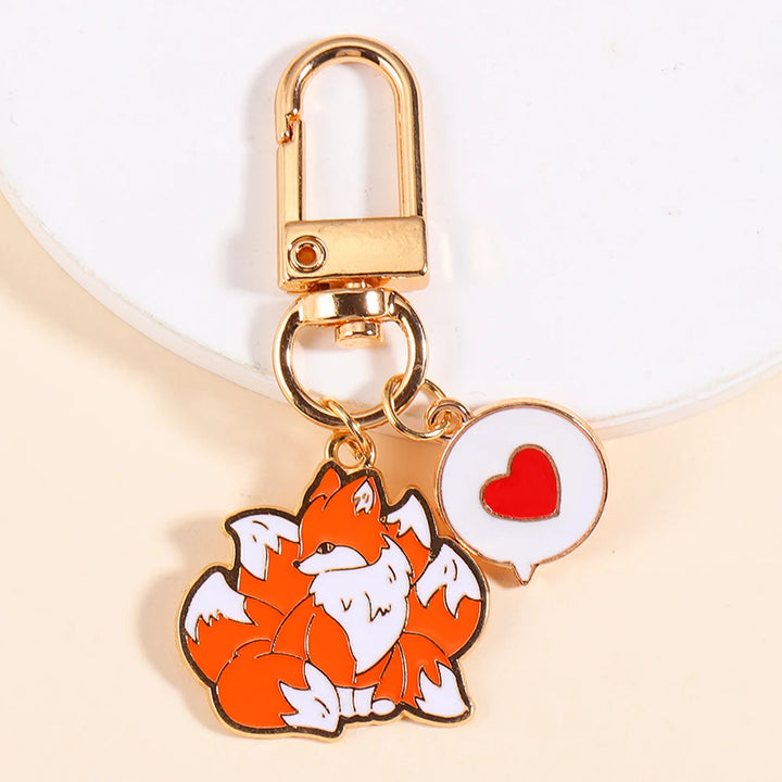 Porte-clés Renard Orange de qualité