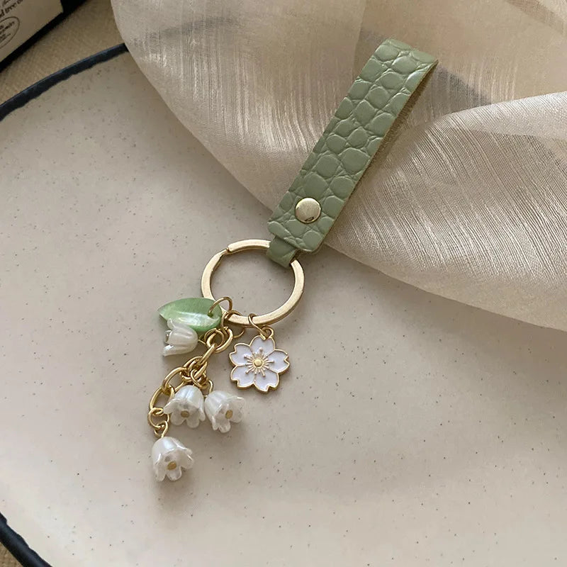 Porte-clés Sakura en Cuir