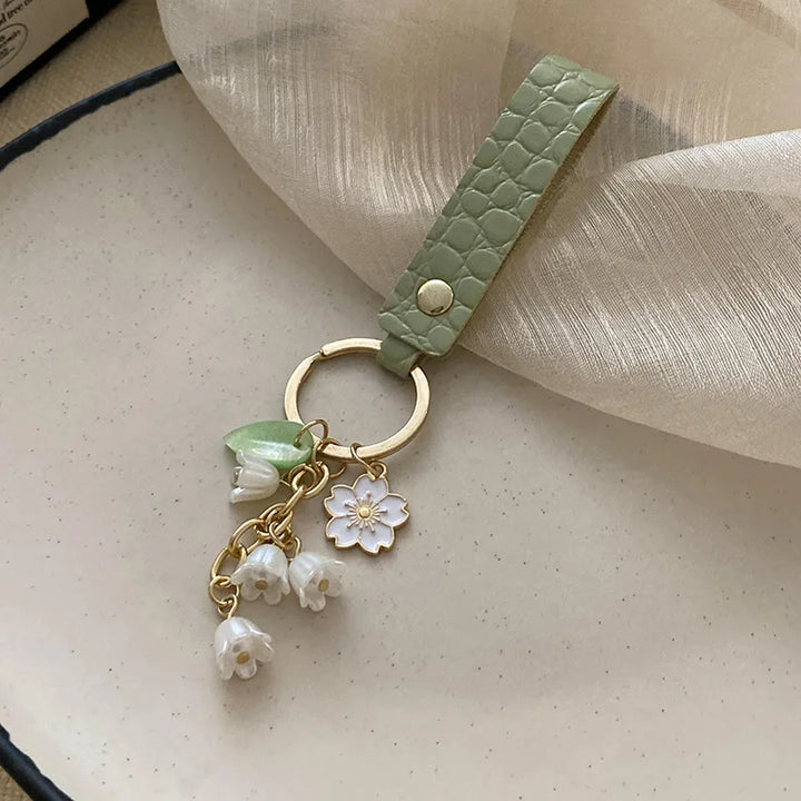 Porte-clés Sakura en Cuir