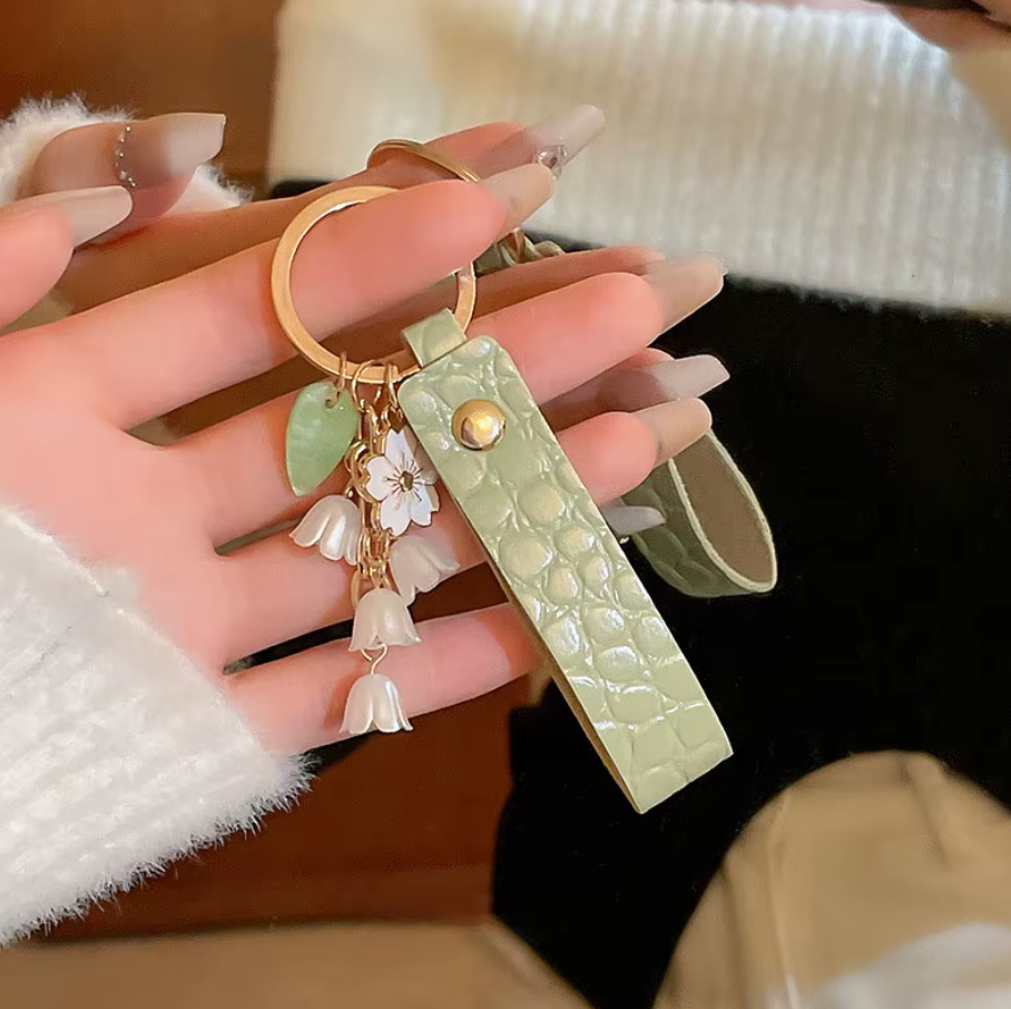 Porte-clés Sakura en Cuir stylé