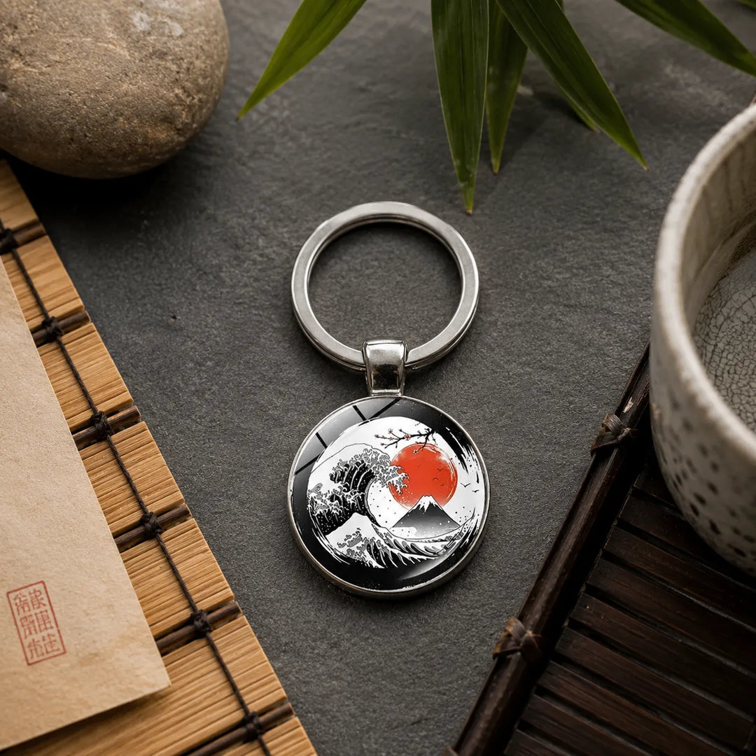 Porte-clés Vague Japonaise