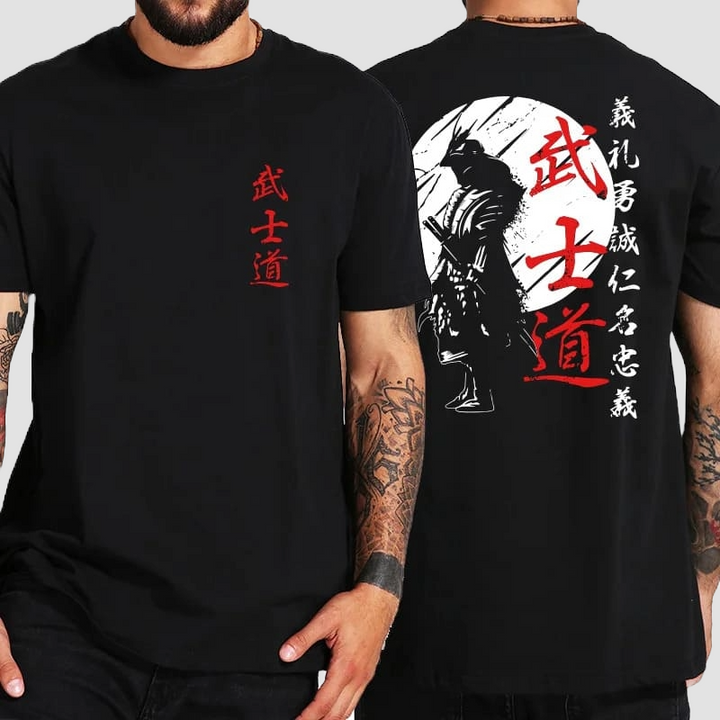 T-shirt Samurai Noir