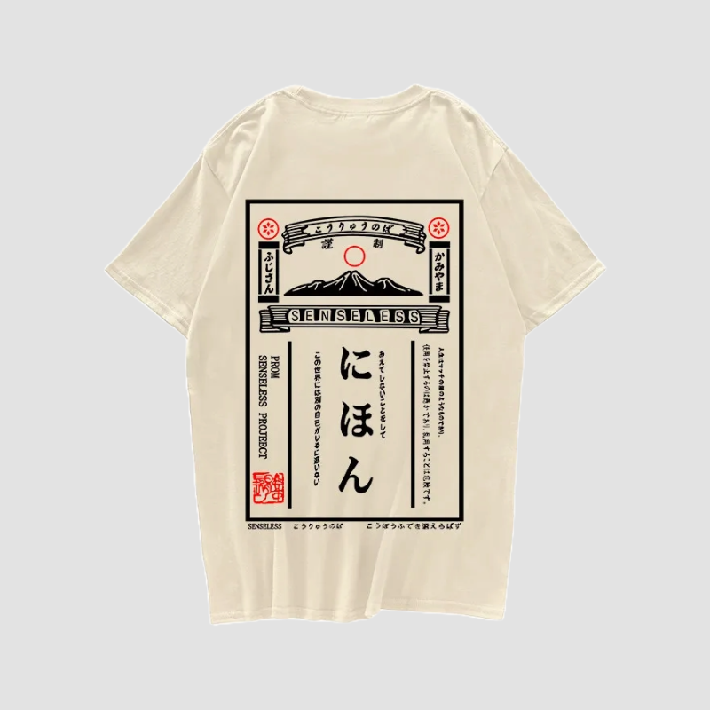 T-shirt Kanji Japonais pas cher