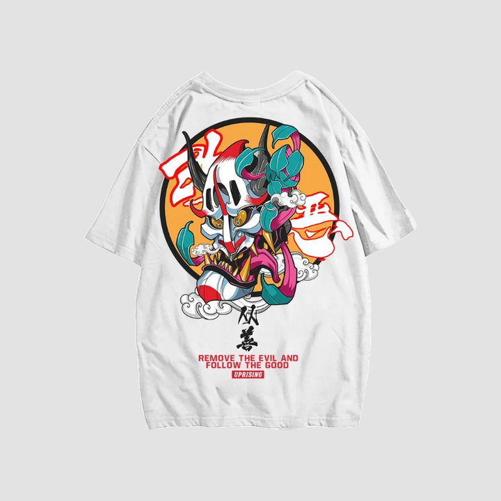 T-shirt Streetwear Japonais blanc