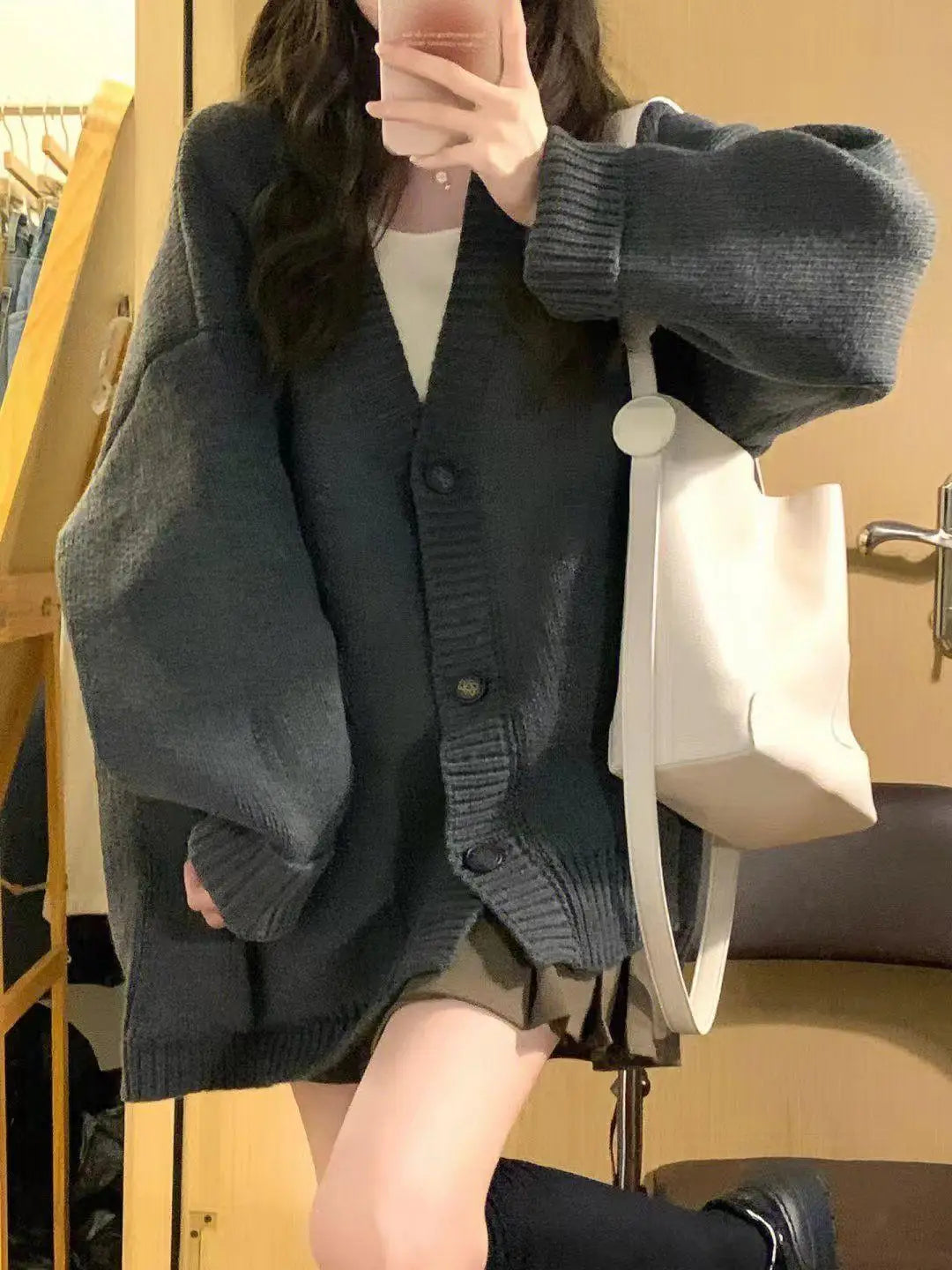 Pull Japonais Tricoté Oversize fille