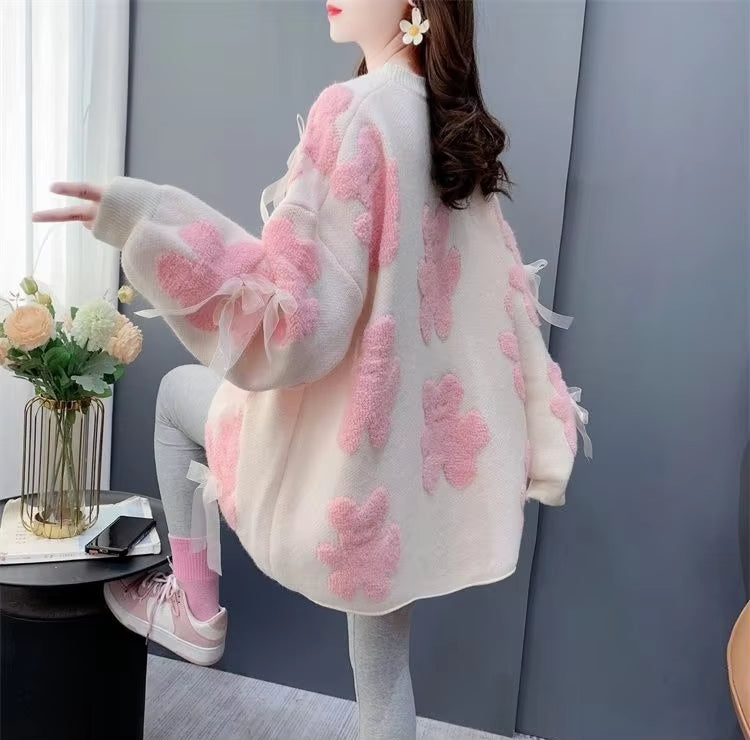 Pull Oversize Japonais à Nœuds raffiné