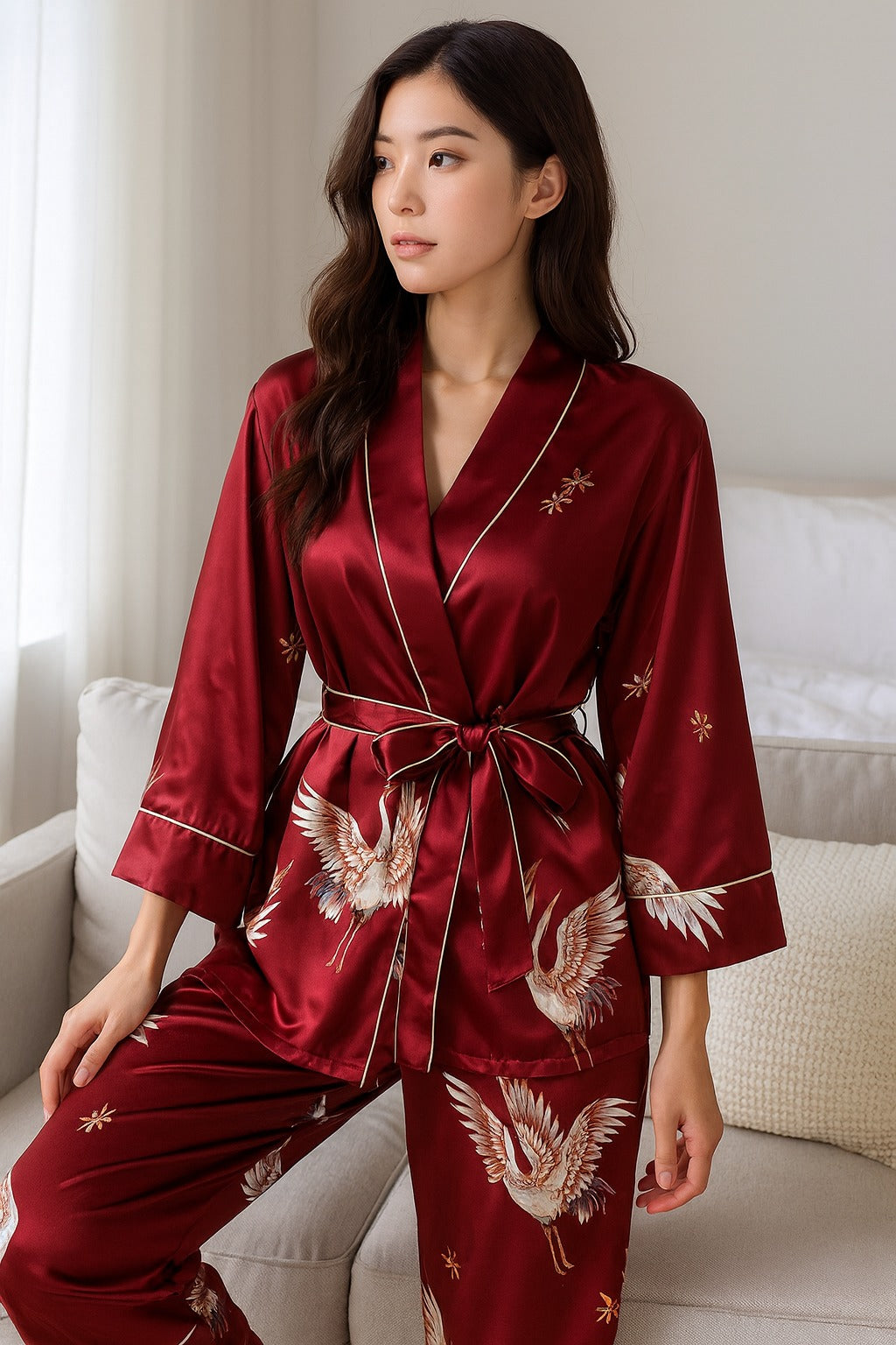 Pyjama Femme Grues stylé
