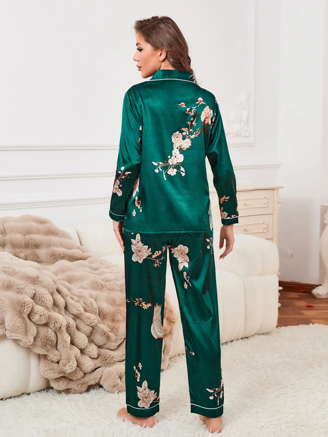 Pyjama Femme Japonais 2 Pièces Léger