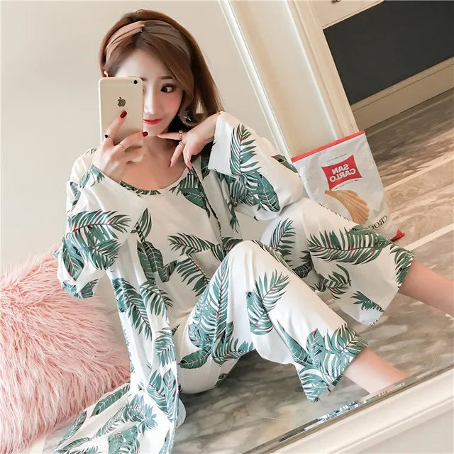 Pyjama Japonais 3 Pièces Elégant