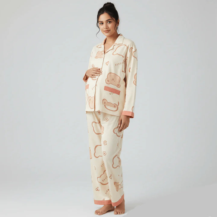 
Pyjama Japonais Femme Imprimé Ours
