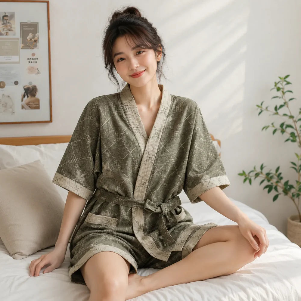 Pyjama Japonais Femme Short