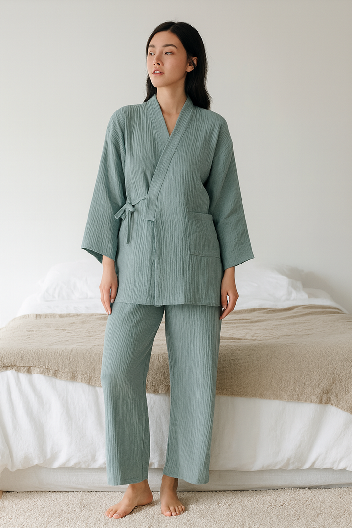 Pyjama Japonais Femme Uni