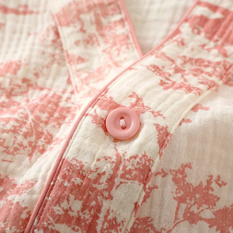 Pyjama Japonais Femme en Coton imprimé Chic