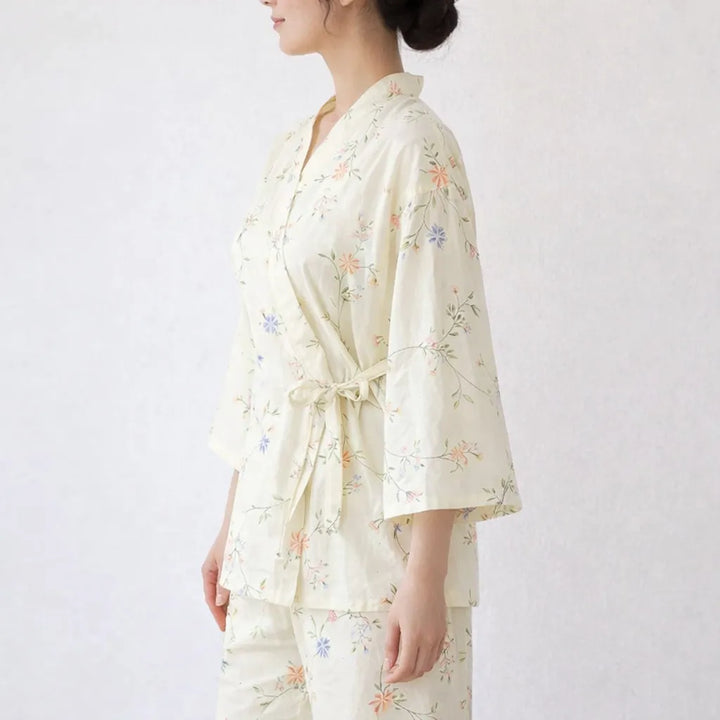 Pyjama Japonais Fleuri Vintage Chic