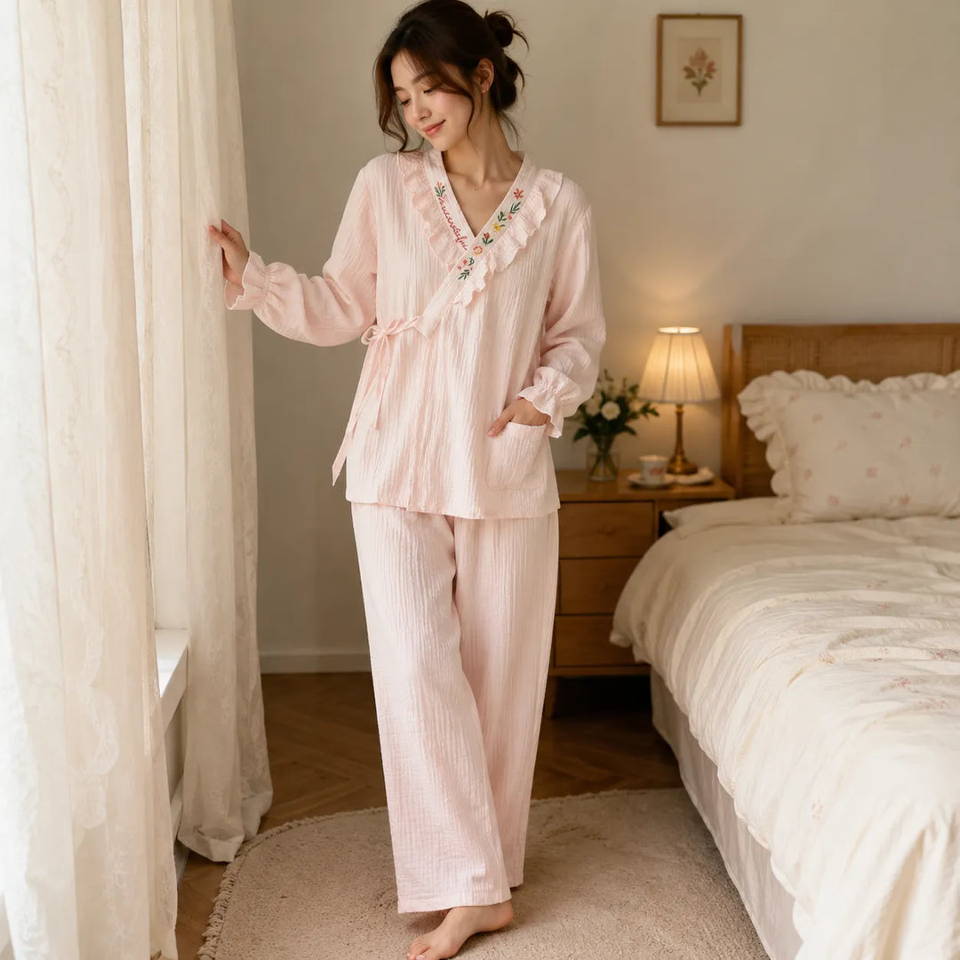 Pyjama Japonais à Volants