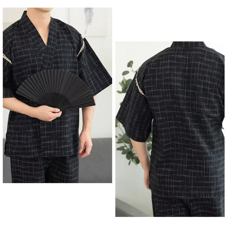 Pyjama Jinbei Japonais Homme décontracté