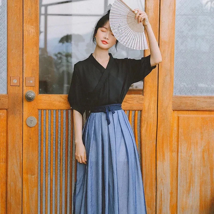 Robe Japonaise 2 Pièces Epurée Chic