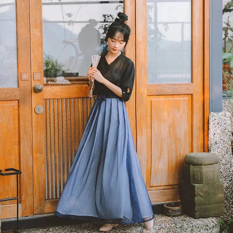 Robe Japonaise 2 Pièces Epurée Fluide