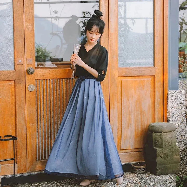 Robe Japonaise 2 Pièces Epurée Fluide