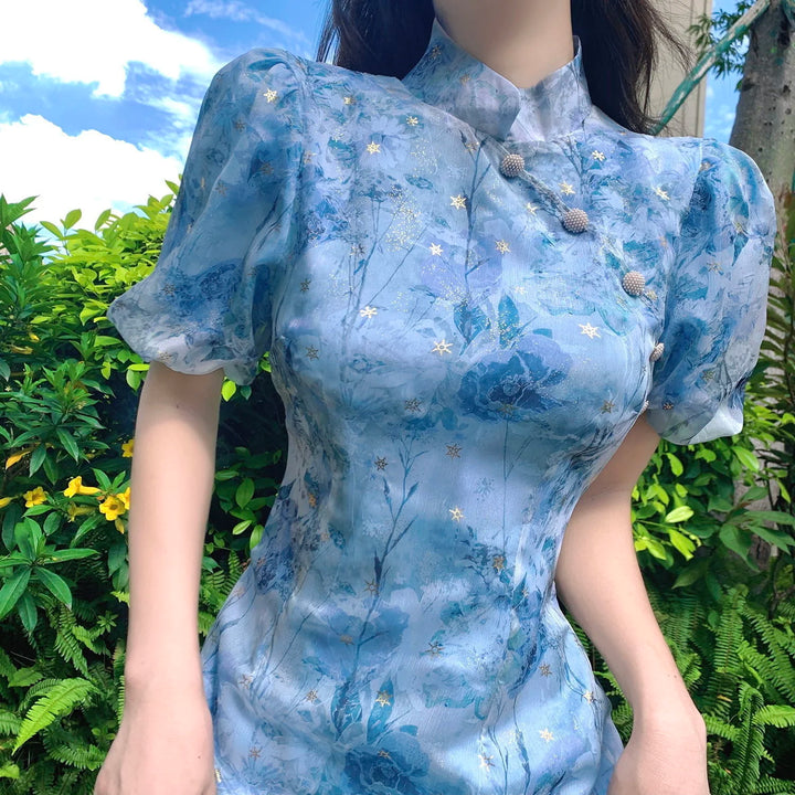 Robe Japonaise Estivale à Volants Unique